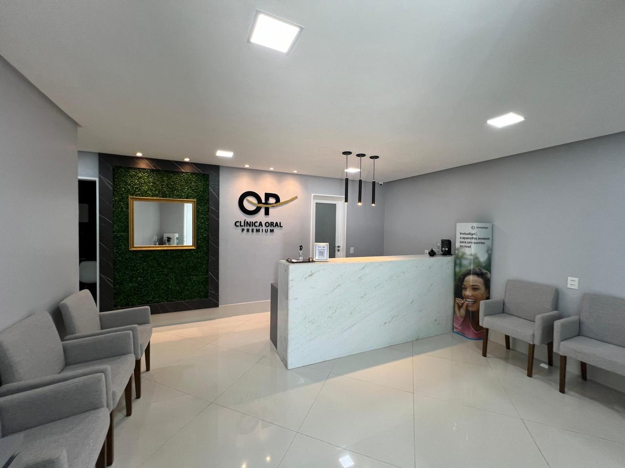 Recepção da OP Odontologia Personalizada — clínica odontológica em Natal/RN